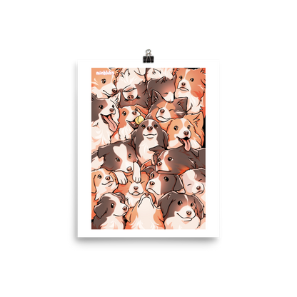 Border Collie Stack Print